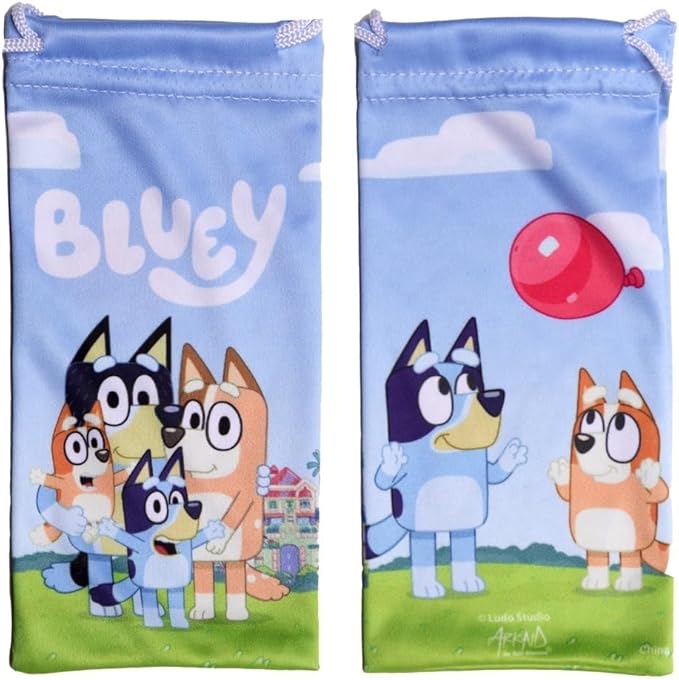 Bluey Toddler Sunglasses - Arkaid Bluey Cateye with Comfortable UV-Protective Bluey Sunglasses Toddler Size w/t Soft Case