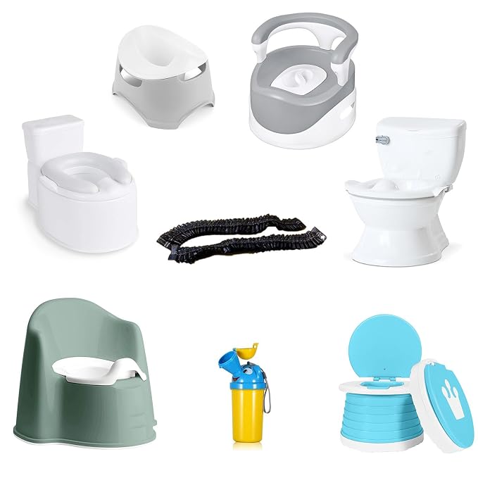 OULIGET Potty Chair Liners with Elastic, Portable Potty Training Bags, Potty Refill Liners Disposable for Toddlers Kids and Baby,Toilet Seat Cover,17x8Inches,Black