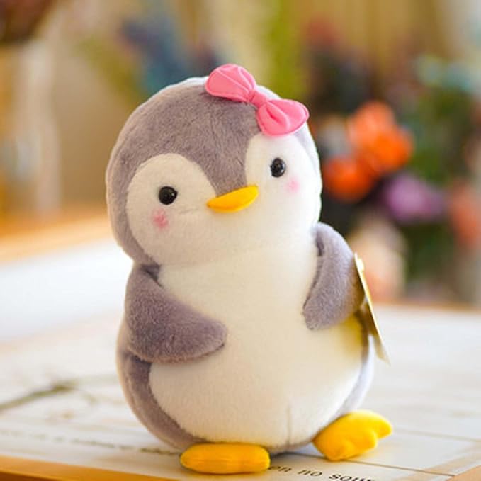Stuffed Penguin Plush Ocean Animals Toys Dolls Decorations Gifts for Kids Boys Girls 10 Inches (Pink)
