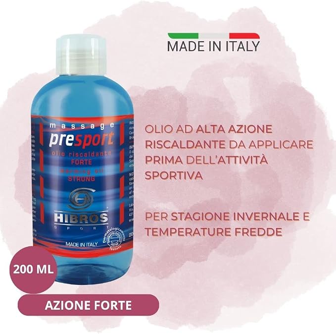HIBROS Sport Strong PreSport Warming Oil, 200ml