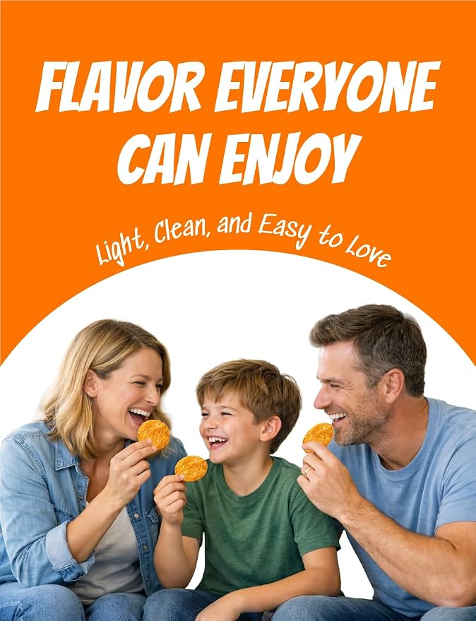 Crispy Honey Snow Flower Rice Crackers, Individually Wrapped Korean Rice Snacks, Crunchy Sweet Rice Crackers, 40 Pack