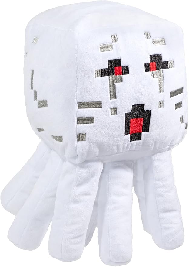 Minecraft Ghast Plush Stuffed Pillow Buddy - Super Soft Polyester Microfiber, 15 inches (Official Minecraft Product)