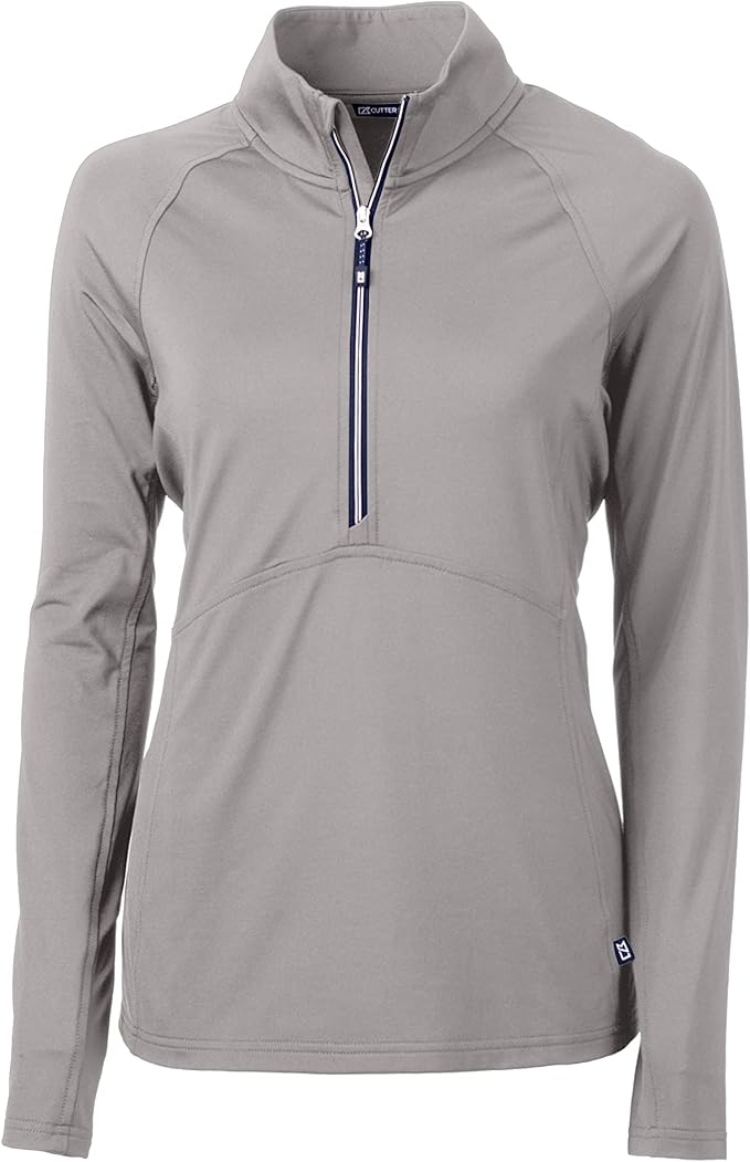Cutter & Buck Womens Long Sleeve Adapt Eco Knit Half Zip Pullover