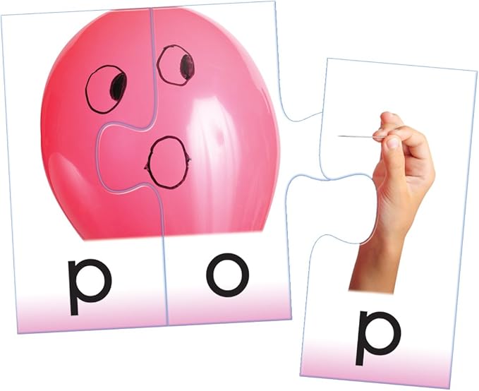 Key Education Big Box of Little Word Toddler Puzzle, Photo, CVC and Sight Words Building Games, Phonics Preschool Learning Activities for Kids Ages 4+