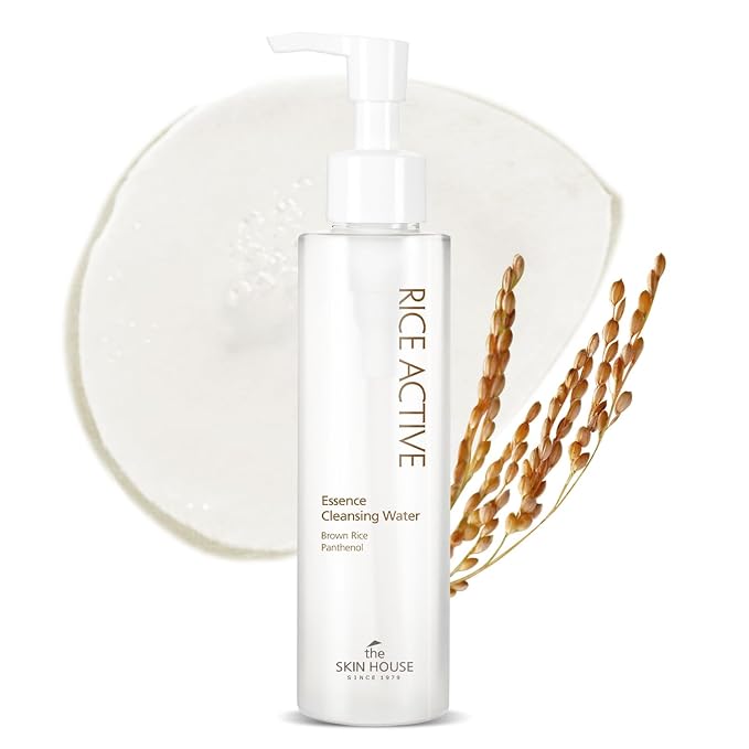 The Skin House Rice Cleansing Water, Gentle Makeup Remover, 5.07 fl.oz | Korean Micellar Formula, Low pH No-Rinse, For Everyday Use, Dry & Sensitive Skin