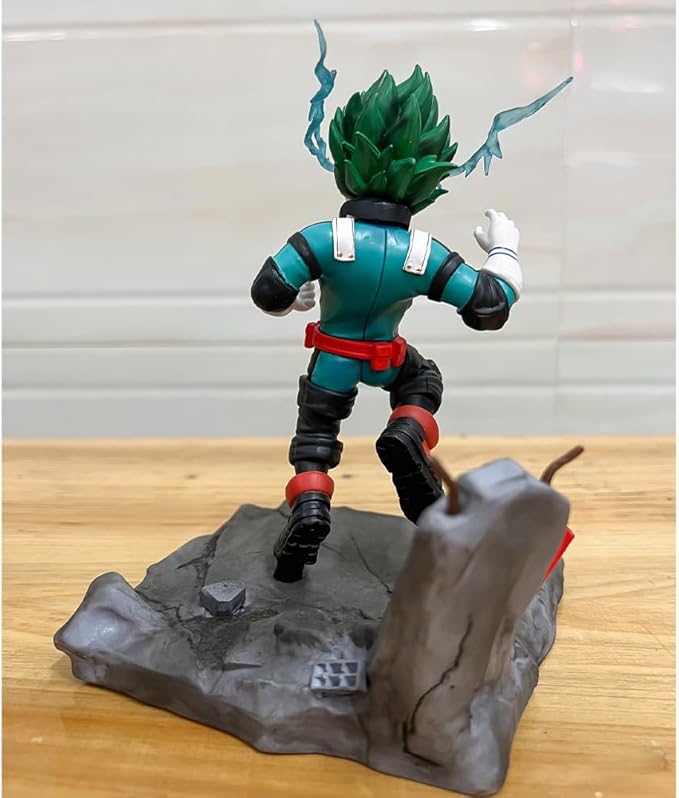 MHA Figures Midoriya Izuku Action Figure Battle Pose PVC Model 17cm MHA Collectible Statues Midoriya Izuku Figurine Desktop Ornaments