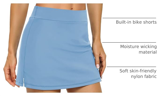 LouKeith Tennis Skirts for Women Golf Athletic Activewear Skorts Mini Summer Workout Running Shorts with Pockets