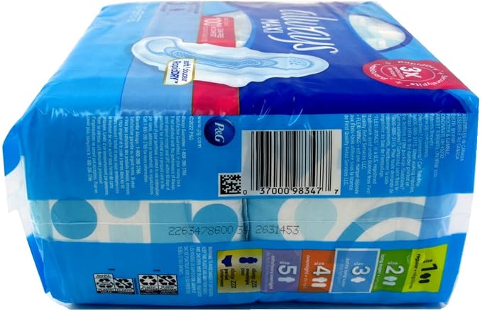Always Pads Maxi Extra-Long Size 3-26 Count Super (2 Pack)