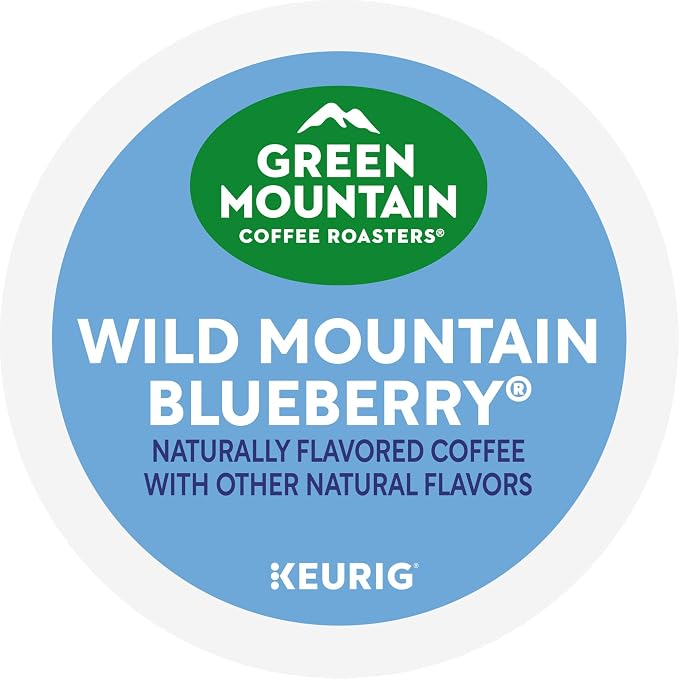 Green Mountain Coffee Roasters Wild Mountain Blueberry Keurig Single-Serve K-Cup pods, Light Roast Coffee, 96 Count