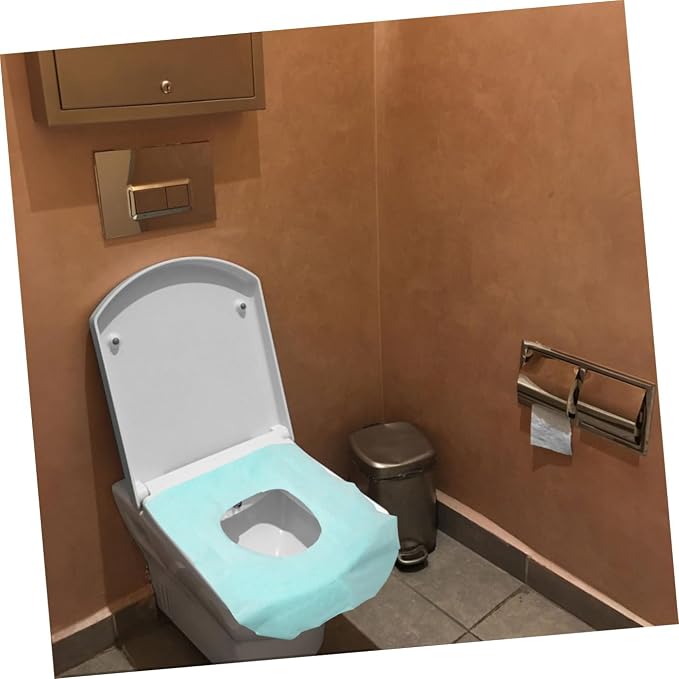 ibasenice 10pcs Disposable Toilet Seat Covers Mats for Travel and Training Individually Wrapped for Cleanliness Public Restrooms and Road Trips