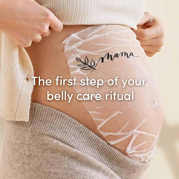 Evereden Soothing Belly Mask for Stretch Marks - One Size | 1 count | Belly Mask for Pregnancy | Clean Pregnancy Skincare | Non-toxic and Fragrance Free | Valentine Gifts for Women (Pack of 3)