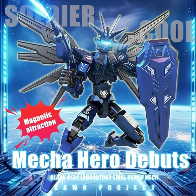 T13 Action Figure 2-Pack Set, Titan 13 Robot 3D Printed Already Assembled Collectible Toy with Dummy 13 Figure for 6 7 8 9 10 11 12 Years old Kids Gift, Titan13 & T-13 Model Kit for Kids & Adults
