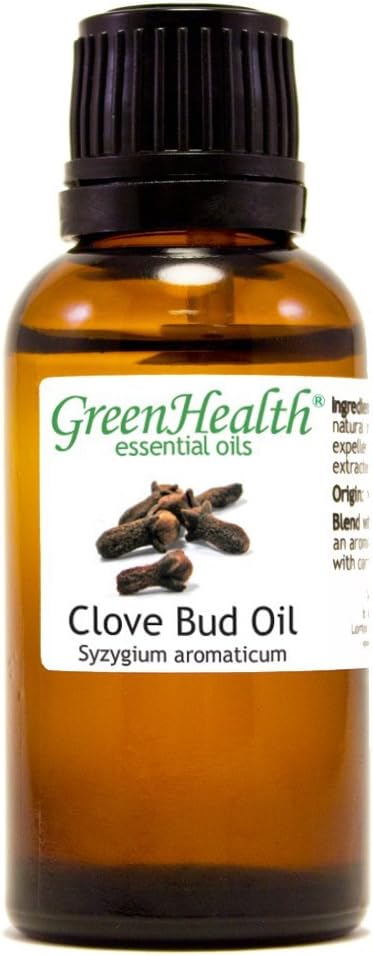 Clove Bud – 1 fl oz (30 ml) Glass Bottle – 100% Pure Essential Oil – GreenHealth
