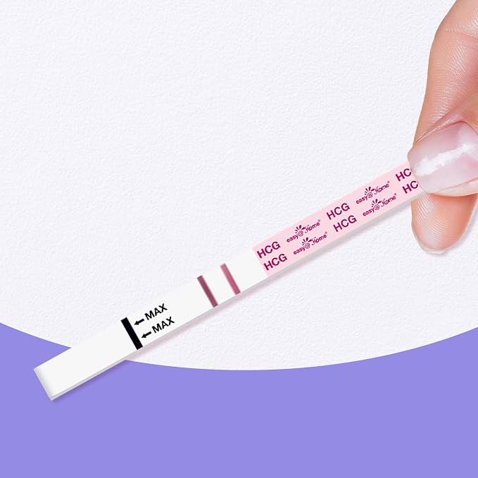 Easy@Home Pregnancy Test Strips: 50 Pack HCG Test Strips - Early Detection Bulk Pregnancy Tests Kit | EZW1-S:50
