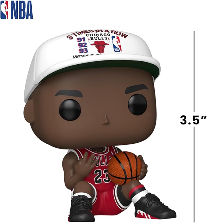 Funko Pop! NBA: Bulls - Michael Jordan - 3X in a Row - Collectable Vinyl Figure - Gift Idea - Official Merchandise - Toys for Kids & Adults - Sports Fans - Model Figure for Collectors and Display