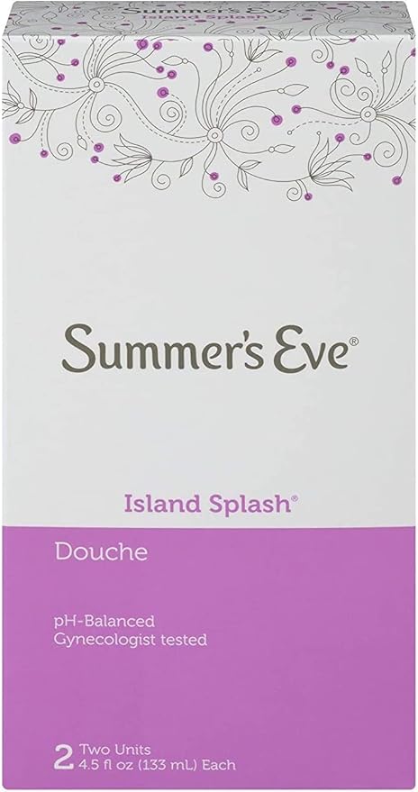 Summer's Eve Feminine Cleansing Douche for Freshness, Odor Control and Intimate Care, Island Splash Scent, pH Balanced, 4.5 Fluid Ounce (Pack of 1)