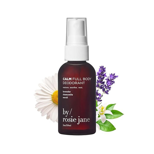 By Rosie Jane Calm Full Body Deodorant Spray - Aluminum Free Deodorant and Body Spray for Women & Men - Enriched with Lavender, Chamomile & Neroli - Suitable for Sensitive Skin (53ml)