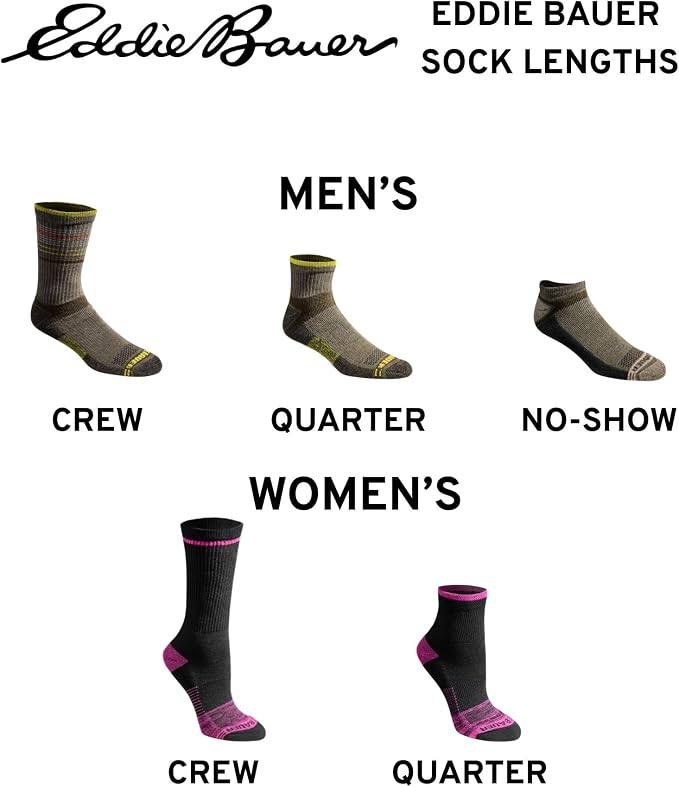 Eddie Bauer Women's Dura Dri Moisture Control 6-pair Quarter Socks