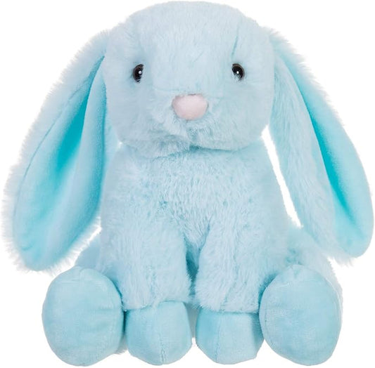 Apricot Lamb Toys Plush Light Blue Bunny Rabbit Stuffed Animal with Fluffy Soft Ears (Light Blue Bunny, 8 Inches)