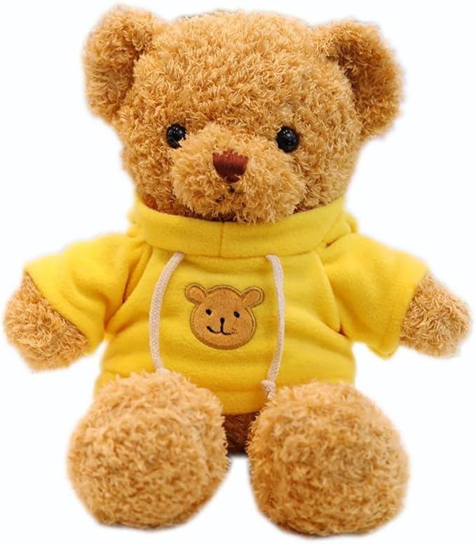 Teddy Bear Stuffed Animal Cute Teddy Bears Plush Toy 11.8 inch for Girls Boys (Yellow Teddy Bear)