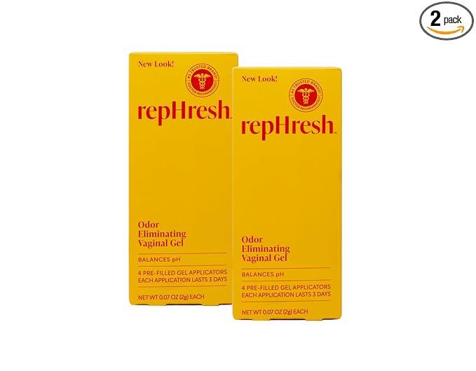 RepHresh Vaginal Gel, Odor Eliminating Gel, 4 ea (Pack of 2)
