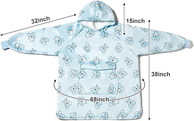 Krifey Wearable Blanket, Oversized Sherpa Blanket as Birthday Gifts for Mom Women Girlfriend Men