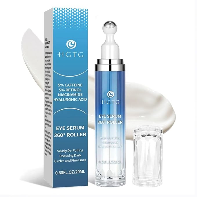 Eye Cream for Dark Circles: Anti Aging Caffeine & Retinol Eye Cream, Moisturizing Serum for Puffiness, Bags and Fine Lines, UnderEye Treatment for Women