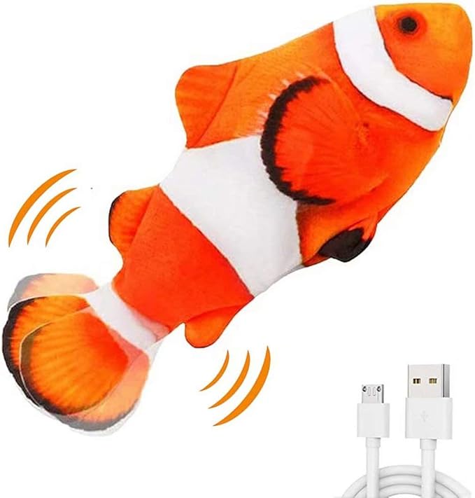 Electric Moving Fish Plush Toys
