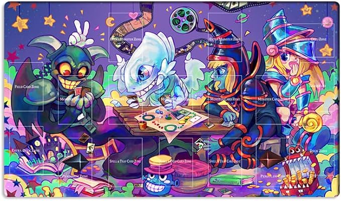 New Playmat Toon Monsters TCG CCG Trading Card Game Mat + Free Bag (ZD039-201-A)