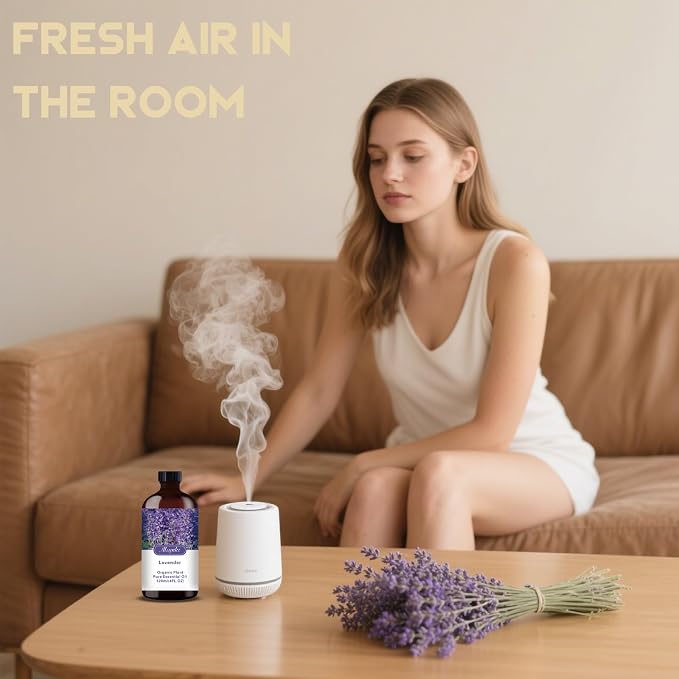 Lavender Essential Oil-4.33 fl oz for Diffuser, Massage, Skin Care, DIY Soap, Candle, Meditation, Yoga, Relaxation, Gift Ready