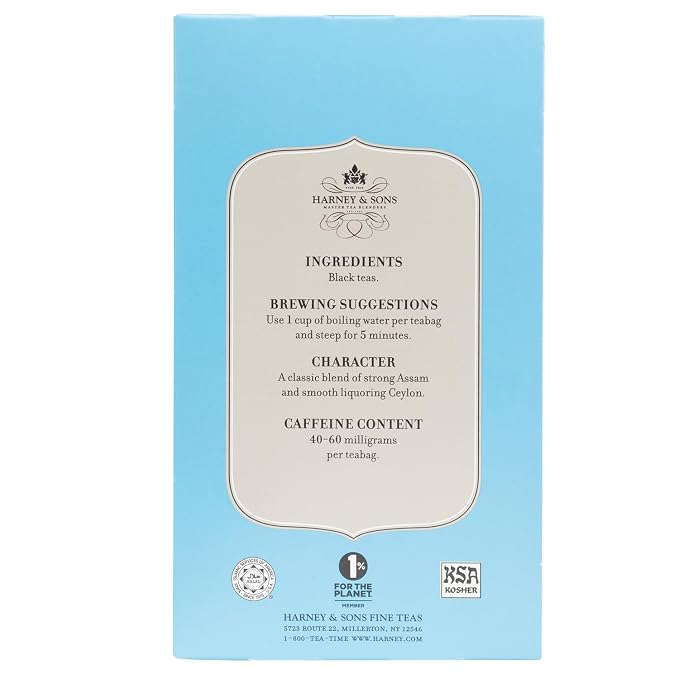 Harney & Sons Black Tea, Orange Pekoe, 20 Tea Bags
