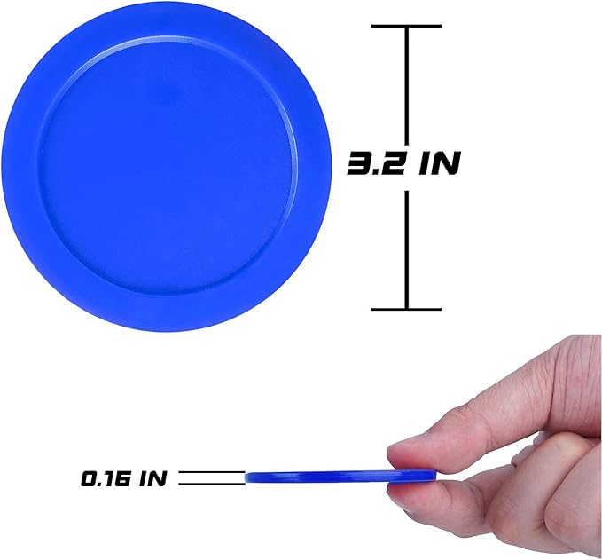 3.25 or 2.5 Inch Air Hockey Pucks - Professional, Durable Pucks for Large Tables - Compatible with Standard Pushers and Goals - Best Air Hockey Accessories for Fun and Entertainment by INSCOOL
