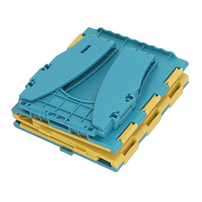 Toddler Potty, Foldable Portable Potty with PP Material, Lightweight Travel with Cleaning Bag and Storage Bag, Quick Setup Baby Toilet for Camping Car Trips Toddlers (Blue Yellow)