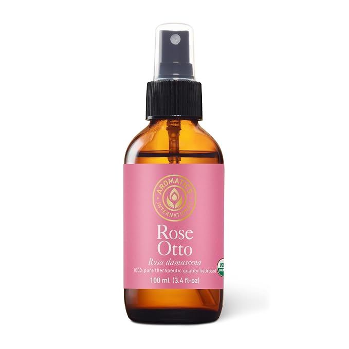 Aromatics International Rose Otto Damascena Hydrosol 100ml | Floral Rosy Natural Aromatic Mist for Skin, Home & Daily Use