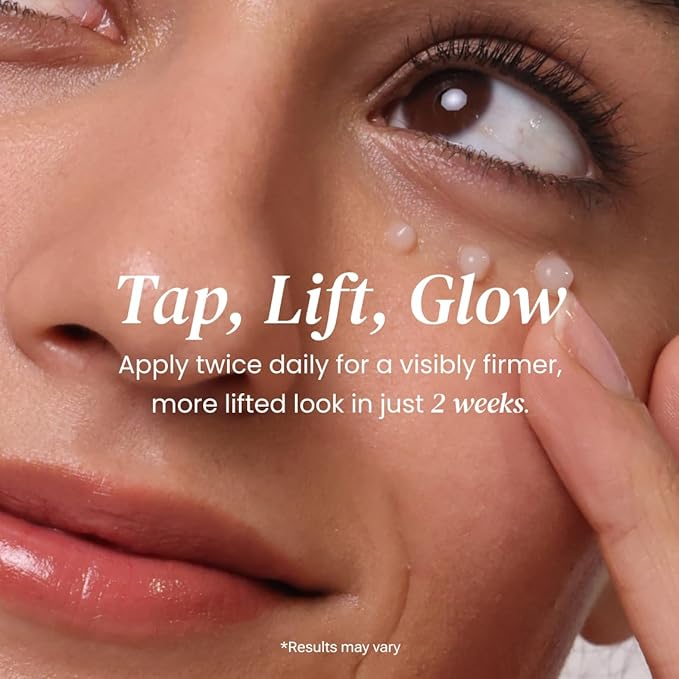 Eliré Firming Eye Cream - Instant Lift and Tightening Treatment - Arginine/Lysine Peptides + Ceramide - Reduces Fine Lines, Wrinkles, Under-Eye Bags - Lightweight, Works Under Makeup - 15ml