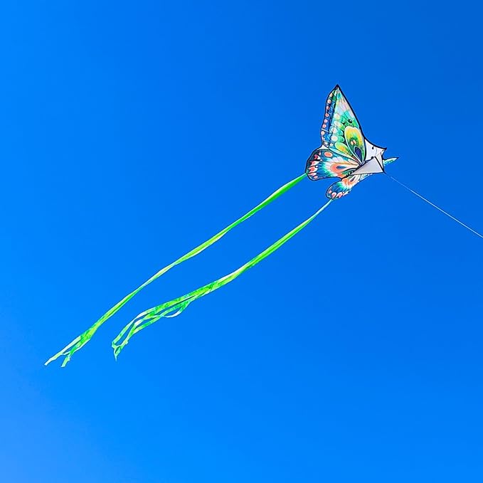 Mint's Colorful Life Butterfly Kite for Kids & Adults Easy to Fly, Large Single Line Kites with 300ft String Kite Handle