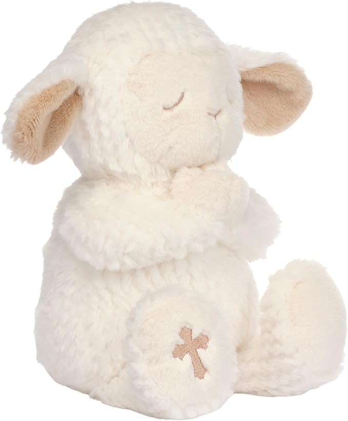 Lambs & Ivy Heaven Sent Praying Baptism Plush Lamb Stuffed Animal Toy - Mary