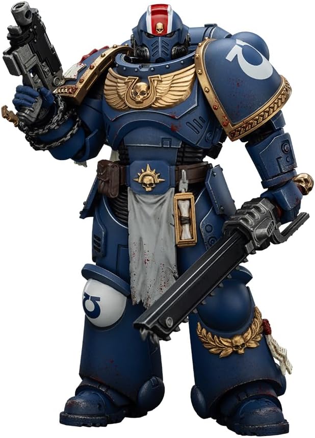 JOYTOY Warhammer 40,000 1/18 Action Figure Ultramarines Lieutenant Titus-Collectors Edition Collection Model Birthday Gifts