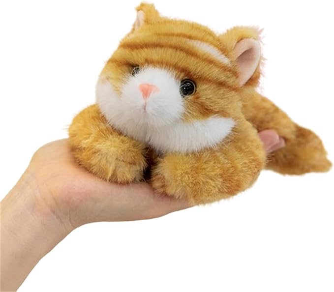 7.8 Inch Cat Stuffed Animals Plush,Cute Cat Weighted Stuffed Animal Soft Fluffy Kitten Plushies Toy Pillow Reward Gifts for Kids Boys Girls