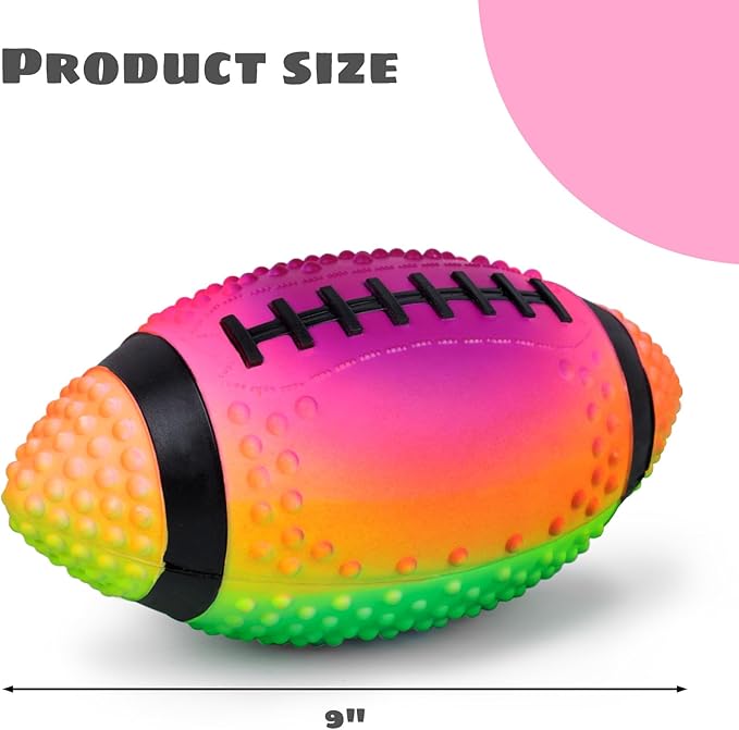AMOR PRESENT Pool Beach Football, 9 Inches Inflatable Footballs Waterproof Football Strong Grip Fun Pool Toys, for Kids Ages 8-12, Boys Gift, Swimming Balls Sports, Birthday Gifts, Pet Training Toy