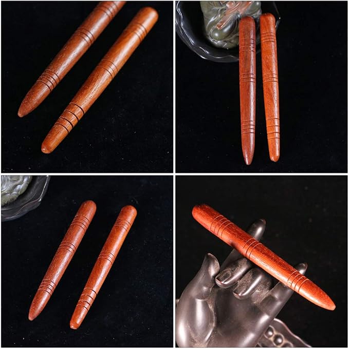 4Pcs Manual Acupressure Pen Wooden Thai Massage Stick Rod Deep Tissue Massage Tool Trigger Point Relief Pain Therapy Tools Full Body Relaxing Gifts Acupressure Pen,Acupressure Tools