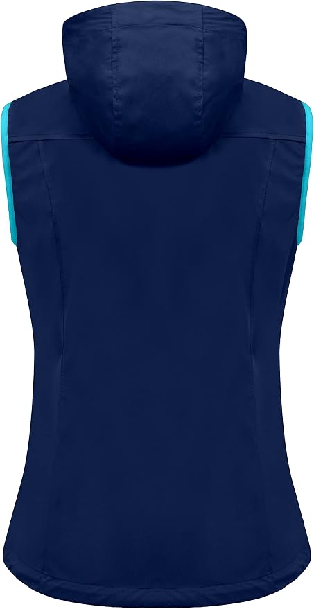 Little Donkey Andy Women's Lightweight Softshell Vest, Windproof Sleeveless Jacket for Running Hiking Travel