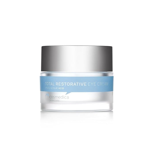 Cosmedica Skincare Total Restorative Eye Cream, 0.7 Ounce Anti-Aging Eye Cream - Intense Hydration and Collagen Boosting Actives to Firm and Rejuvenate Delicate Eyes