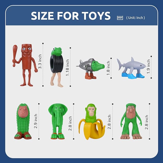 2025 New Italian Brainrot Toy Figures Animals Tralalero Tralala Figure Bombardiro Crocodilo for Brain Rot Cake Toppers Birthday Gifts Party Decorations