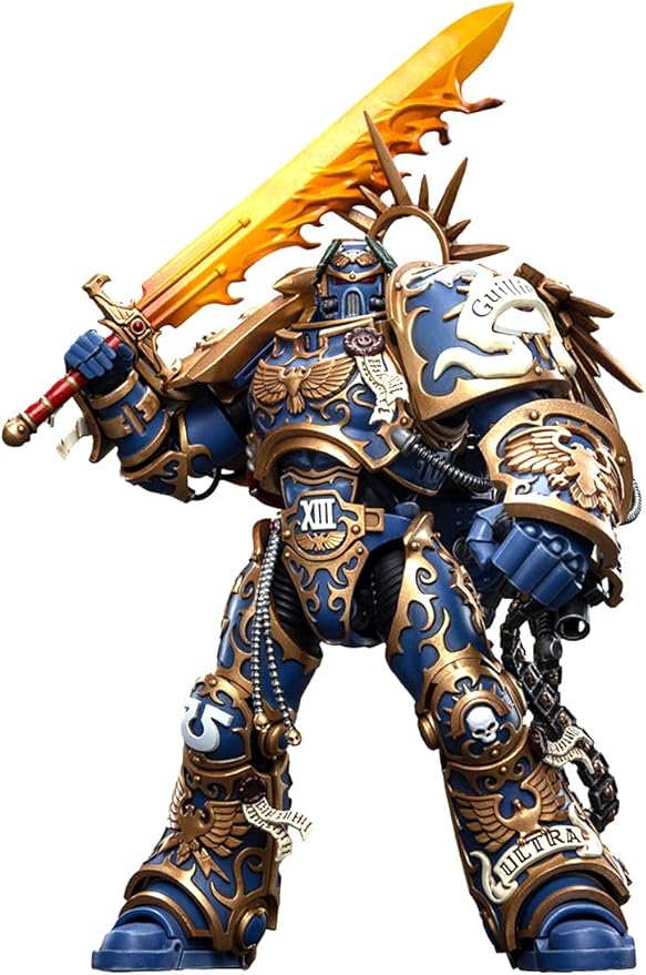 JOYTOY Warhammer 40K 1/18 Action Figures, Ultramarines Primarch Roboute Guilliman Perfect for Collectors & Decor, Ideal Gift for Birthdays, Christmas, Character Figure - JT6342