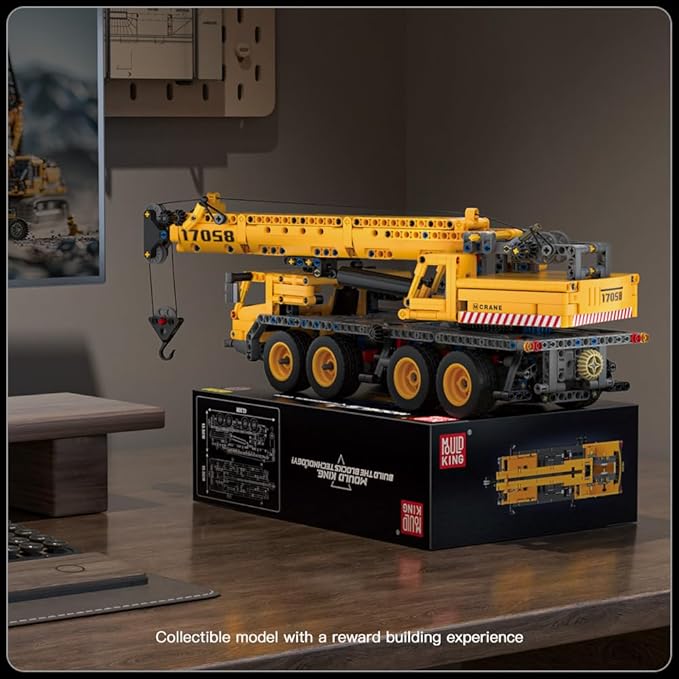 Mould King Heavy Construction Vehicles Mobile Crane Truck Building Toys, 17058 Crane Building Set, Construction Toys for Adults and Kids 8+(997PCS)