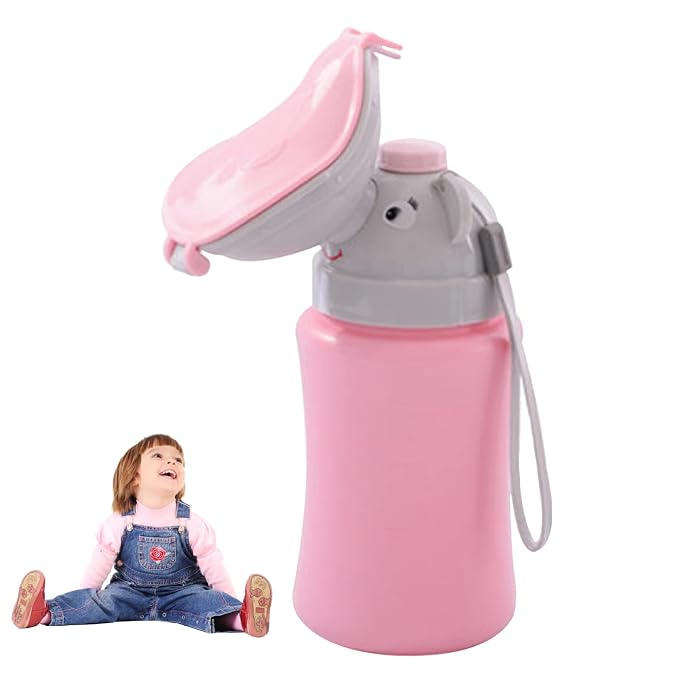 Travel Potty Portable Travel Toilet for Toddler Baby Nitty Pee Bottle Portable Kids Potty for Girls Car Camping