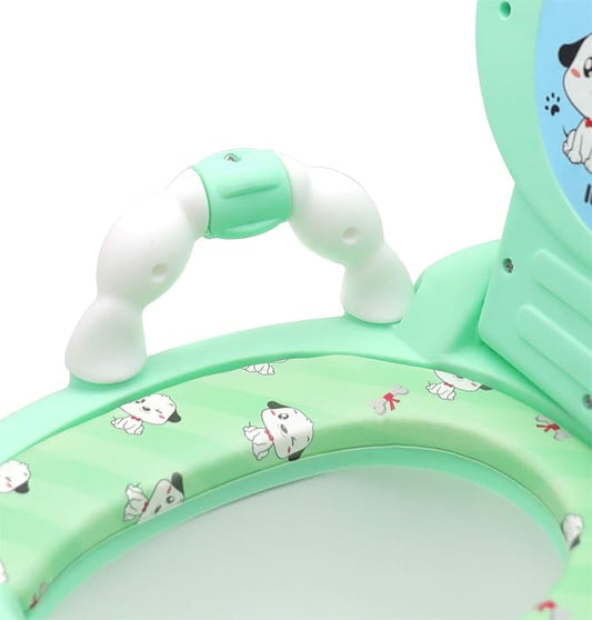 SMT- Baby Kids Portable Bear Grean Potty Training Seat Toddler Portable Lovely Toilet Seat Stool Chair [P/N: ET-BABY003-GREEN]