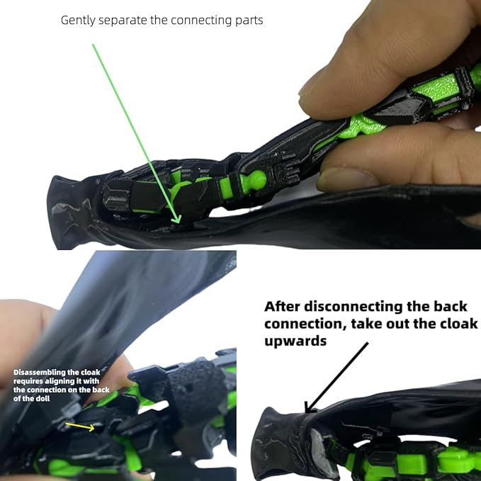 T13 Action Figure Assembly Completed, New 2Pcs Dummy 13, Lucky T13 Action Figure, 3D Printed Multi-Jointed Movable, Black Green, Black Red Devil's Scythe Action Figures