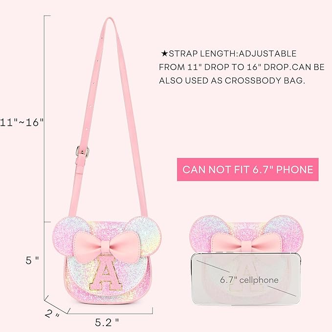 mibasies Toddler Purse Gifts for Girls: 3 Year Old Girl Gifts, Mouse Toys Purse Set